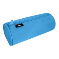 Large Barrel Pencil Case Light Blue 220mm x 90mm